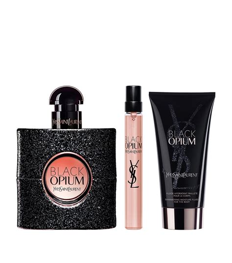 black opium perfume set|opium black gift set boots.